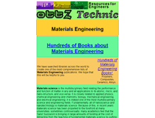 Tablet Screenshot of materials.ottz.com